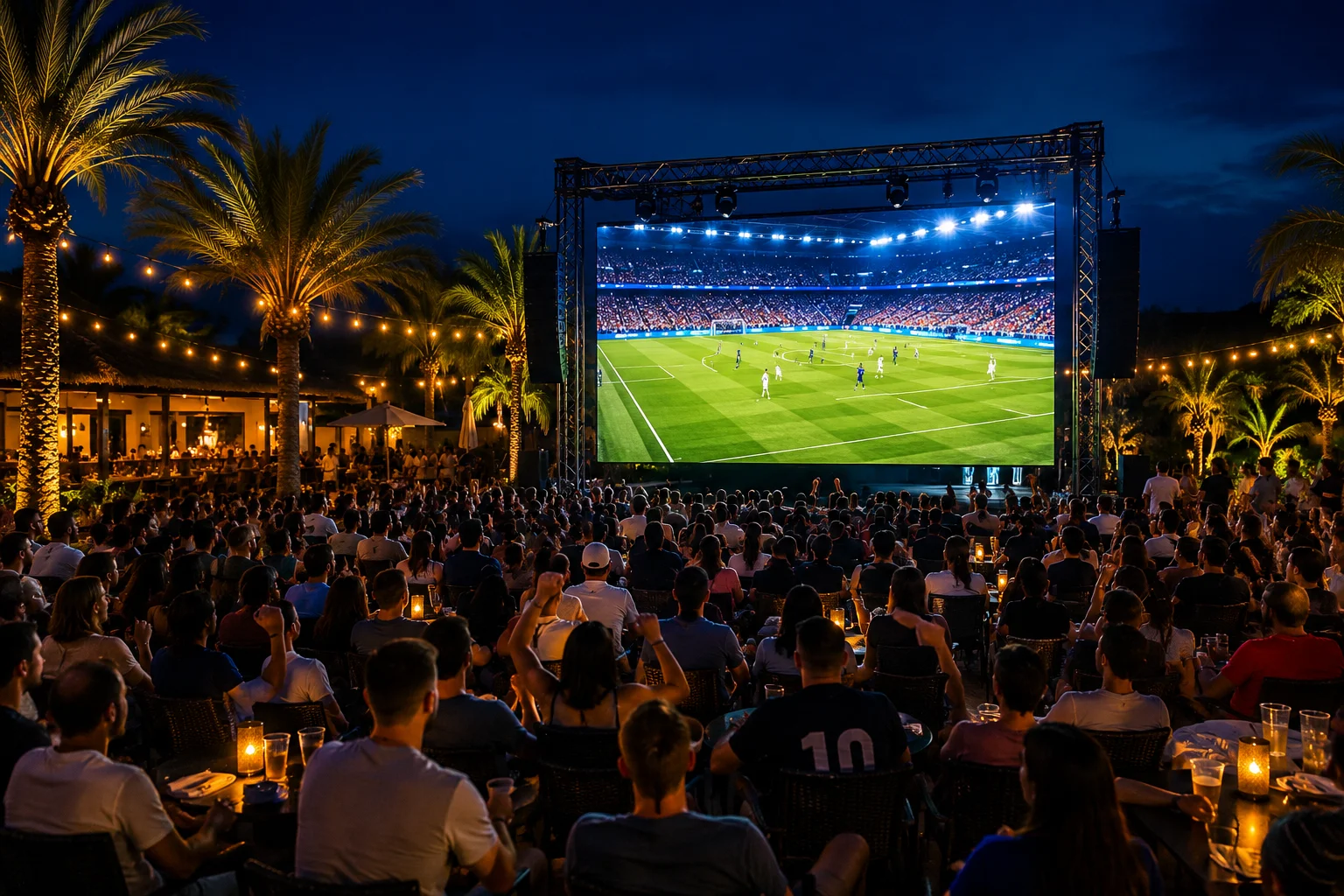Comment diffuser un match de football sur un écran LED extérieur ? Guide complet 2026 | MAF