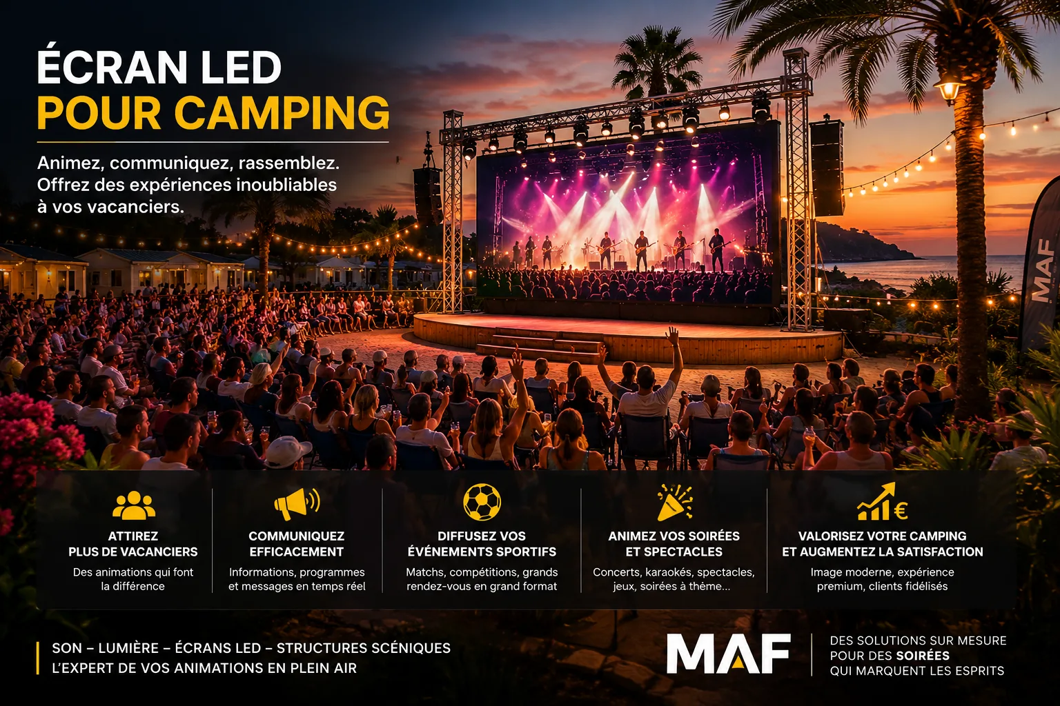 Pourquoi installer un écran LED dans un camping ? Le guide complet 2026 – illustration 3