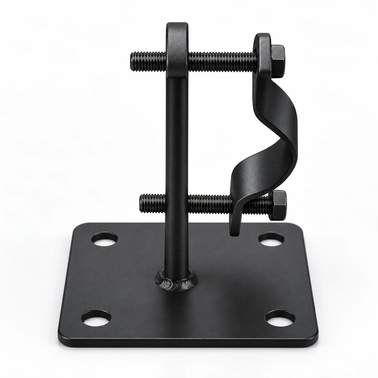 Platine de fixation avec collier pour tube